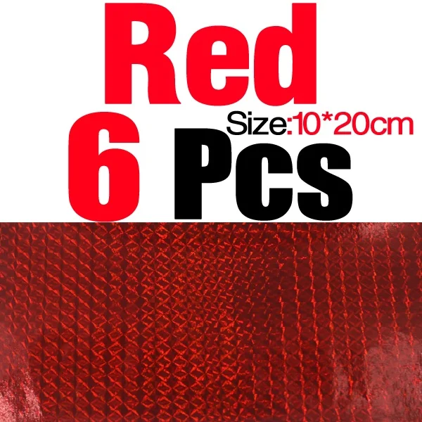 6pcs Red