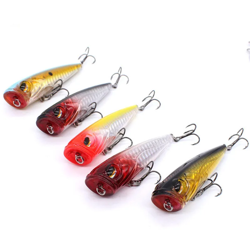 Señuelo de pesca Popper Shad Topwater serie súper largo fundido UV flotante Poper cebo Artificial 8 cm/13g VMC anzuelos triples 1 pieza en oferta - imagen 3