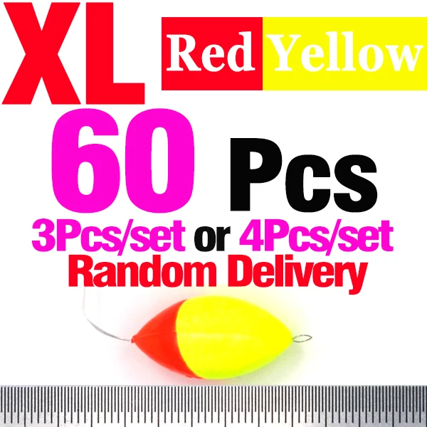 60Pcs  Red Yellow XL