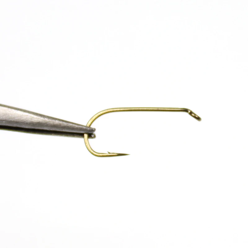 Bimoo-gancho de mosca seca estándar, gancho de atado de moscas secas, alambre fino, acabado bronceado, tamaño 12 14 16 18, 20PS, 2 uds. - imagen 3