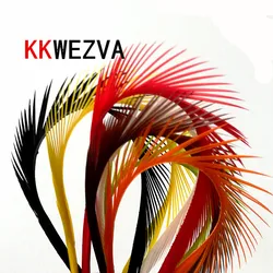 KKWEZVA 21 Uds plumas de ganso Biot 15-20cm materiales para atar moscas de ganso Biots para ninfa y moscas de Lava colas divididas y alas tempranas