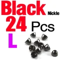 24Pcs Black Nicke L
