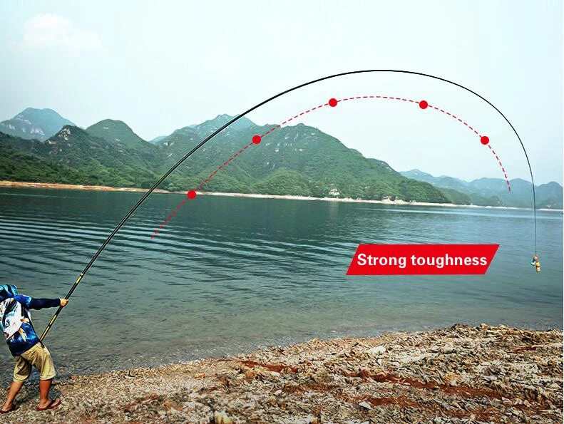 Caña de mano superdura y ultralarga, accesorio telescópico para pesca con mosca de Taiwán, 8/10/12/13/15/16m - imagen 4
