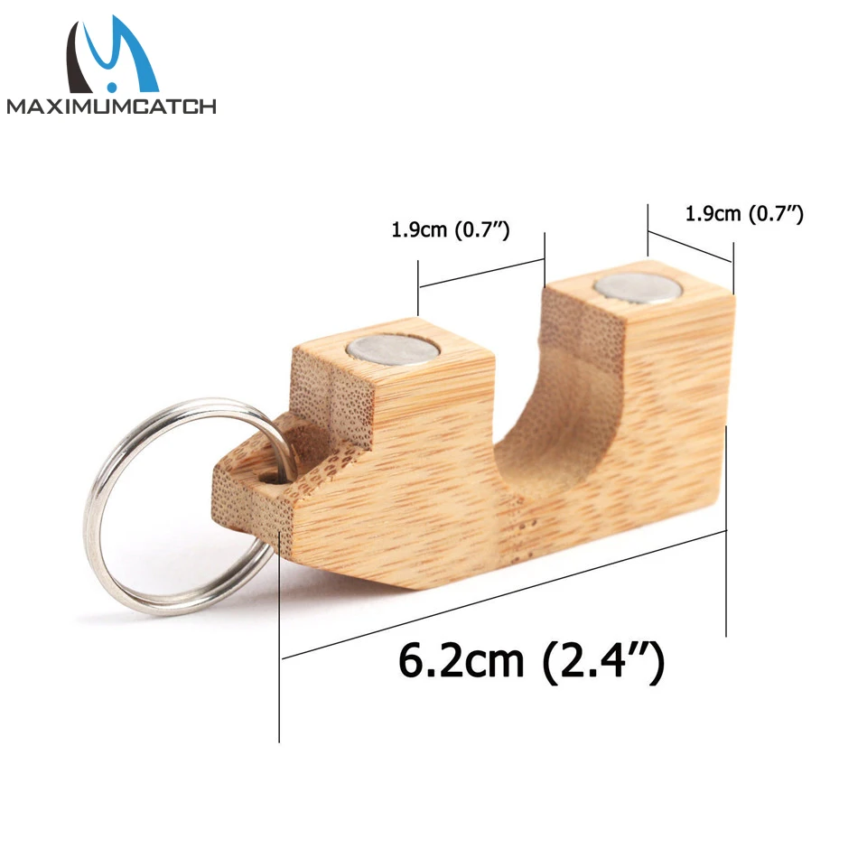 Soporte magnético para caña de pescar Maximumcatch, soporte portátil, material de espuma o bambú, soporte para caña de pescar con mosca, 2 piezas - imagen 4