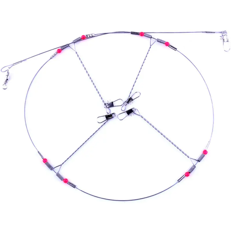 Señuelo de línea de pesca, cuerda de alambre de acero, 1 pieza, 7cm, interbloqueo giratorio, anzuelo de pesca, WD-158 - imagen 3