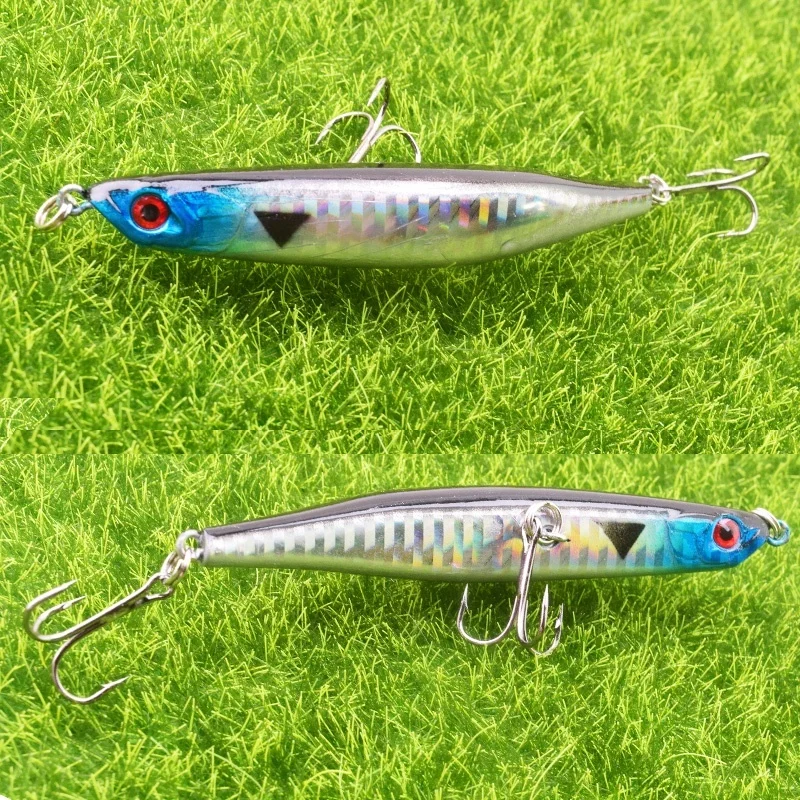 Señuelos de Pesca a lápiz de 9cm y 7,5g, cebos de imitación que se tiñen lentamente, aparejos Minnows, cebo duro japonés Isca Bass Peche, 1 ud. - imagen 5