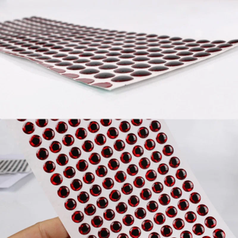 100 unids/lote señuelo de pesca ojos holográficos 3D 3mm 4mm 5mm 6mm simulación pesca con mosca pececillo pez Artificial DIY aparejos de pesca ocular - imagen 4