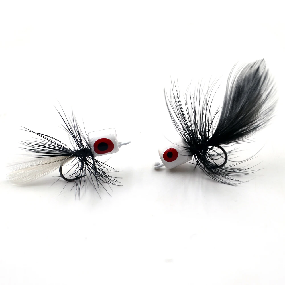 Poppers de espuma flotantes MNFT – Señuelos de pesca con mosca para lubina - imagen 2