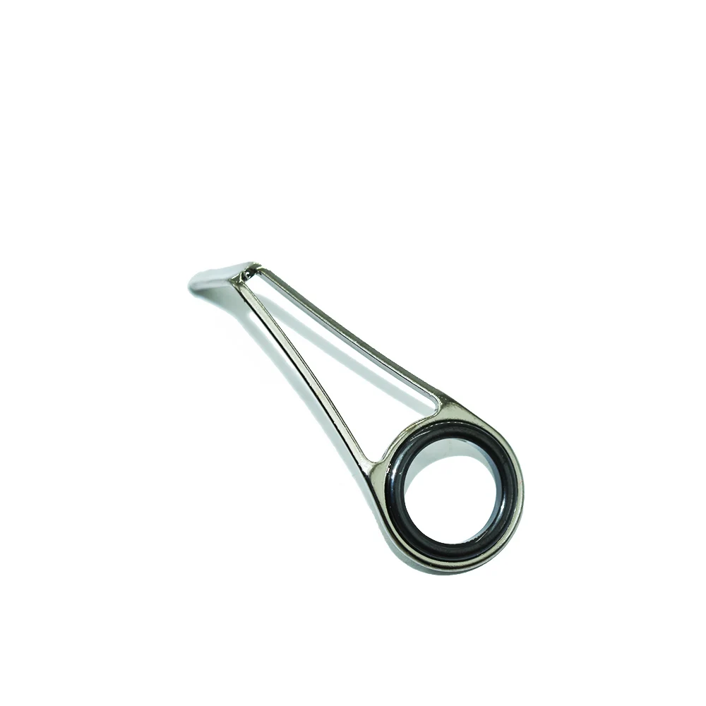 9 uds/Kit guías de caña de pescar de trucha de roca peso ultraligero patas altas anillo guía de acero inoxidable varilla DIY reparación reinstalar re-montaje