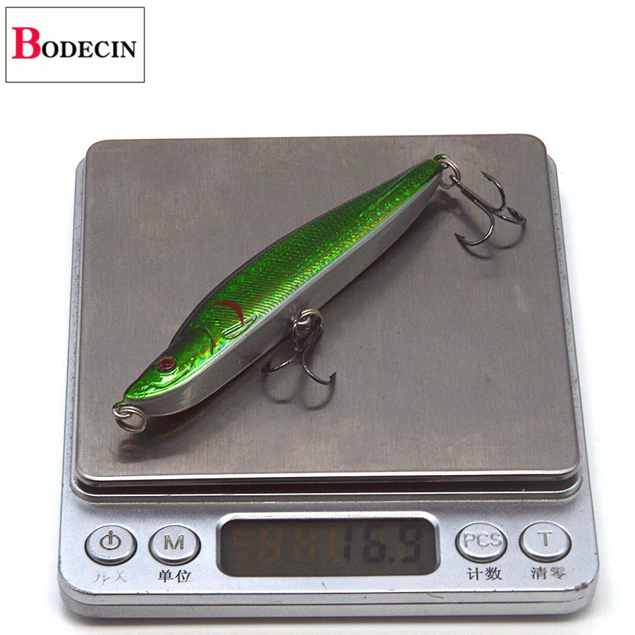 1PCS Crankbaits Minnow Plastic Hard Sea Fishing Lure Swimbait Fake Laser Bait Peche Trolls For Artificial Baits Saltwater Lures (7)