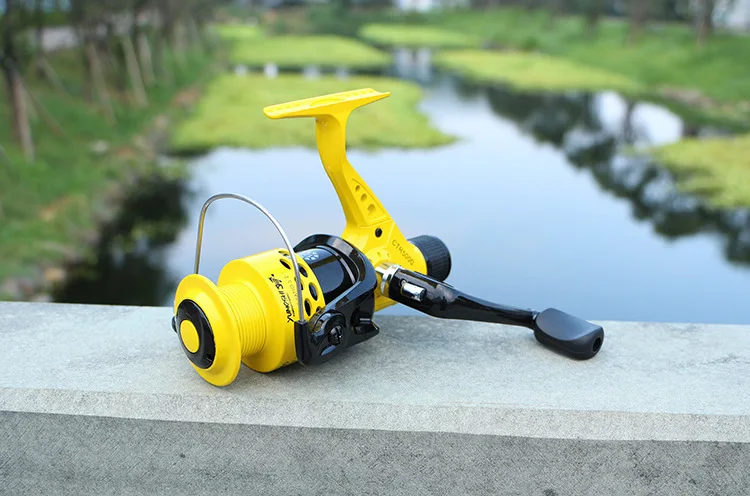 Carretes de pesca con cabeza de plástico, carretes giratorios serie CTR6000, carga de poste de freno de arrastre trasero 12BB - imagen 3