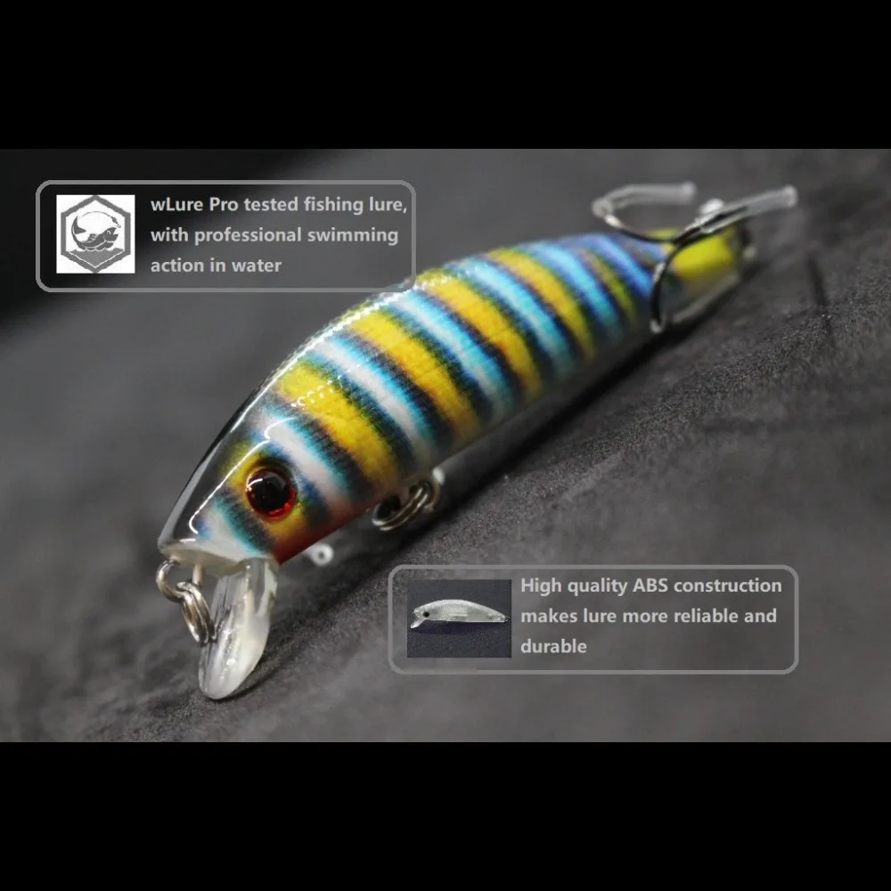 WLure Jerkbait Minnow Crankbait 8g 7cm pequeño señuelo de pesca cebo duro pesca de carpa agua dulce patrón realista pesca HM219 - imagen 4