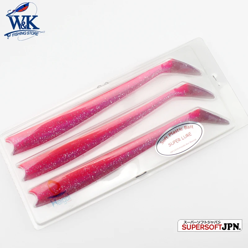 Señuelo de pesca de PVC, 22 cm, JIGS Swimbaits Shad con cola de paleta, 3 unidades, señuelo suave de 8 ", cebo de pesca de lucio, señuelos de pesca en barco - imagen 5