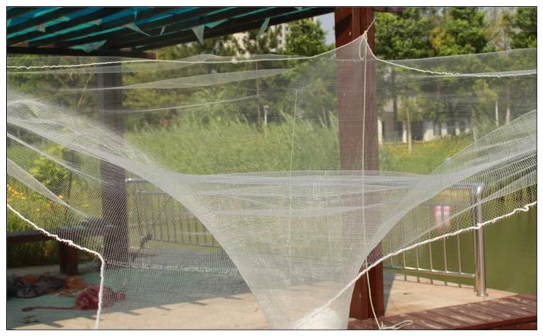 Finefish-red de pesca de nailon, malla pequeña que se mueve 1x1cm, pesca automática de langosta, Red Manual - imagen 3