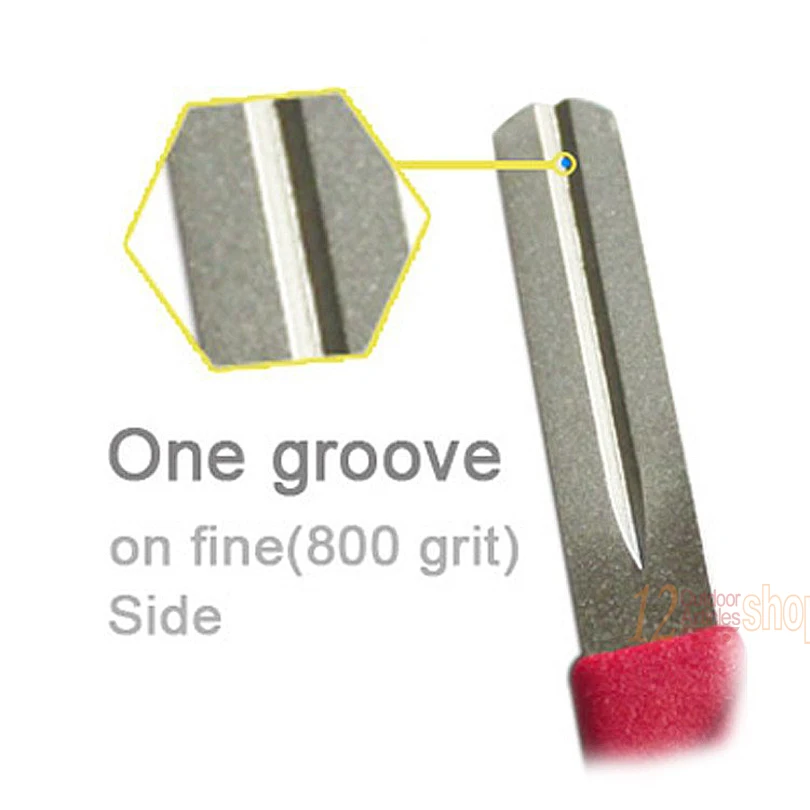 MNFT 2 unids/lote doble cara buena calidad moscas de pesca gancho Hone anzuelo de pesca con mosca herramienta de afilado ganchos afilador Hone - imagen 3