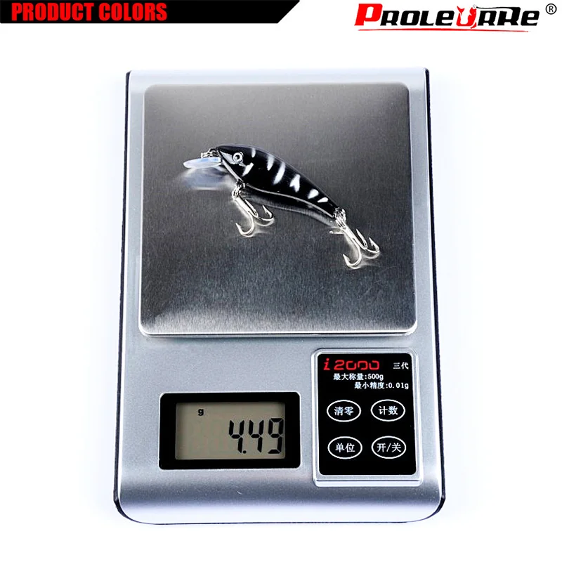 Señuelos de Pesca Minnow, cebo duro flotante Topwater Wobbler, accesorios de pesca de lubina, enchufe de flotador lento, 6cm, 4,5g, 1 ud. - imagen 3