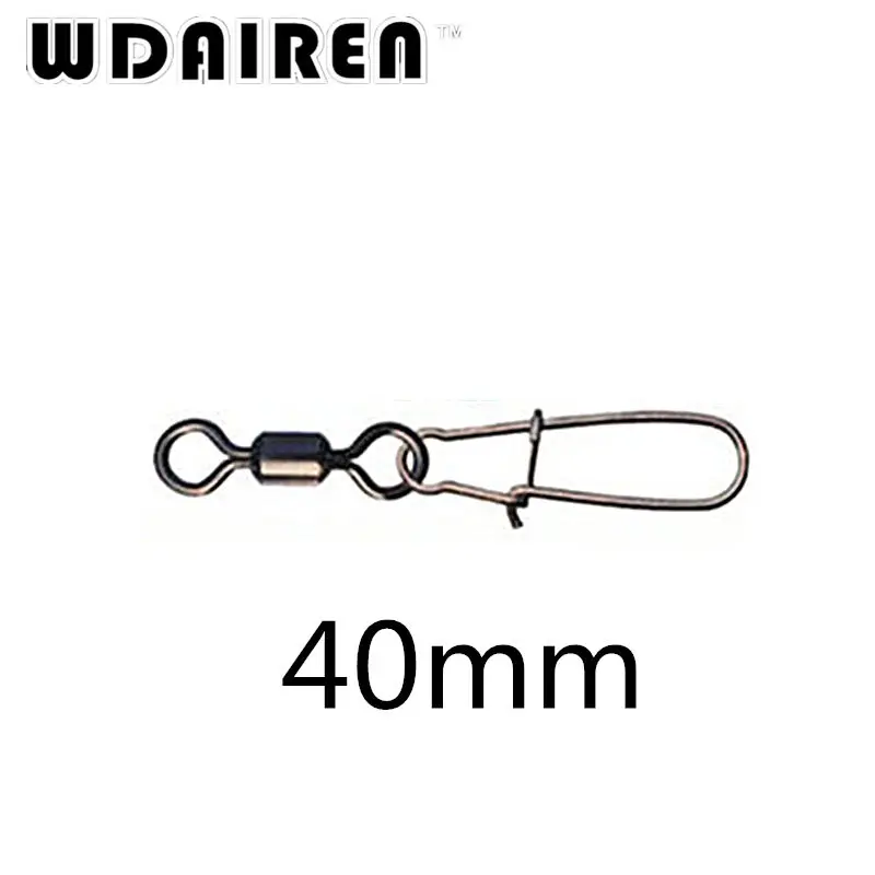 10 unids/lote de eslabones de cambio rápido para pesca de carpa, accesorio de aparejos de pesca de 4 tamaños, cuerpo largo grande en forma de Q, Color negro - imagen 4