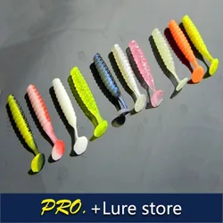 Vinilos Paddle Tail Grub 4cm – Señuelos blandos multicolor para pesca