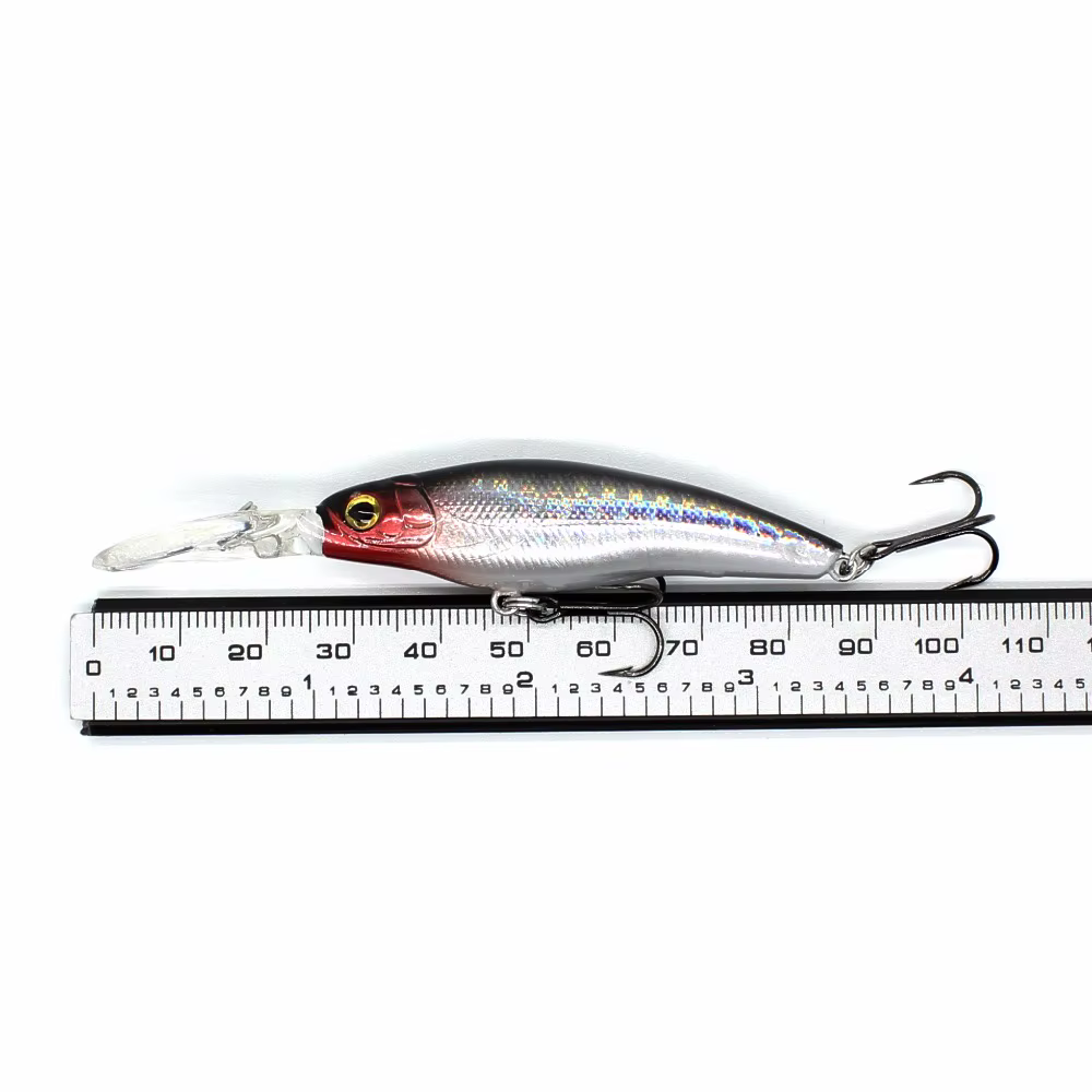 AOCLU Sábalo Flotante para Buceo Profundo, Cebo Duro, Manivela Minnow, Sonajero de 2,5 m de Profundidad, Señuelo de Pesca de Lubina, Anzuelo VMC, 60mm, 5,5G - imagen 5