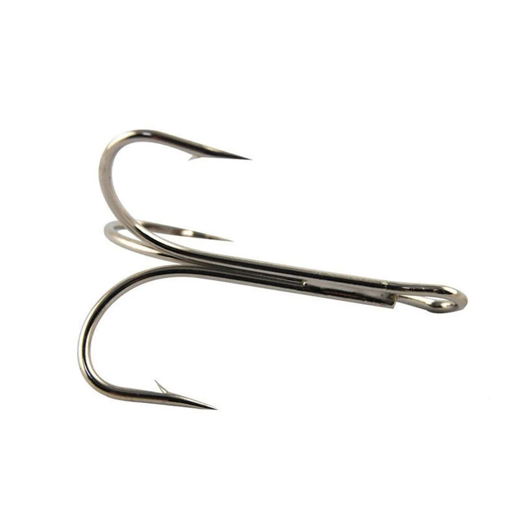 Hyaena 50 Uds 3551 anzuelo triple accesorios de pesca O'Shughnessy alto carbono gran juego Triple aparejos anzuelos 4/0 6/0 7/0 8/0 10/0 - imagen 3