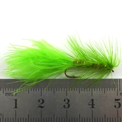 Bugger de lana MNFT oliva para trucha – Cuerpo largo para mosca