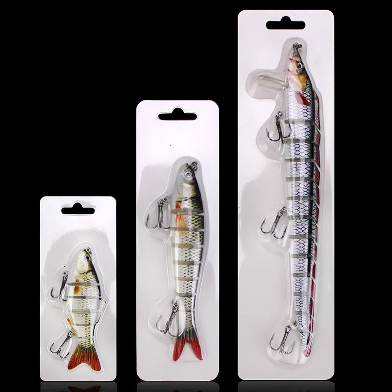 Señuelo artificial de pesca Swimbait 8 segmentos cebo articulado señuelos de plástico hundimiento lento 1 pieza VENTA - imagen 3
