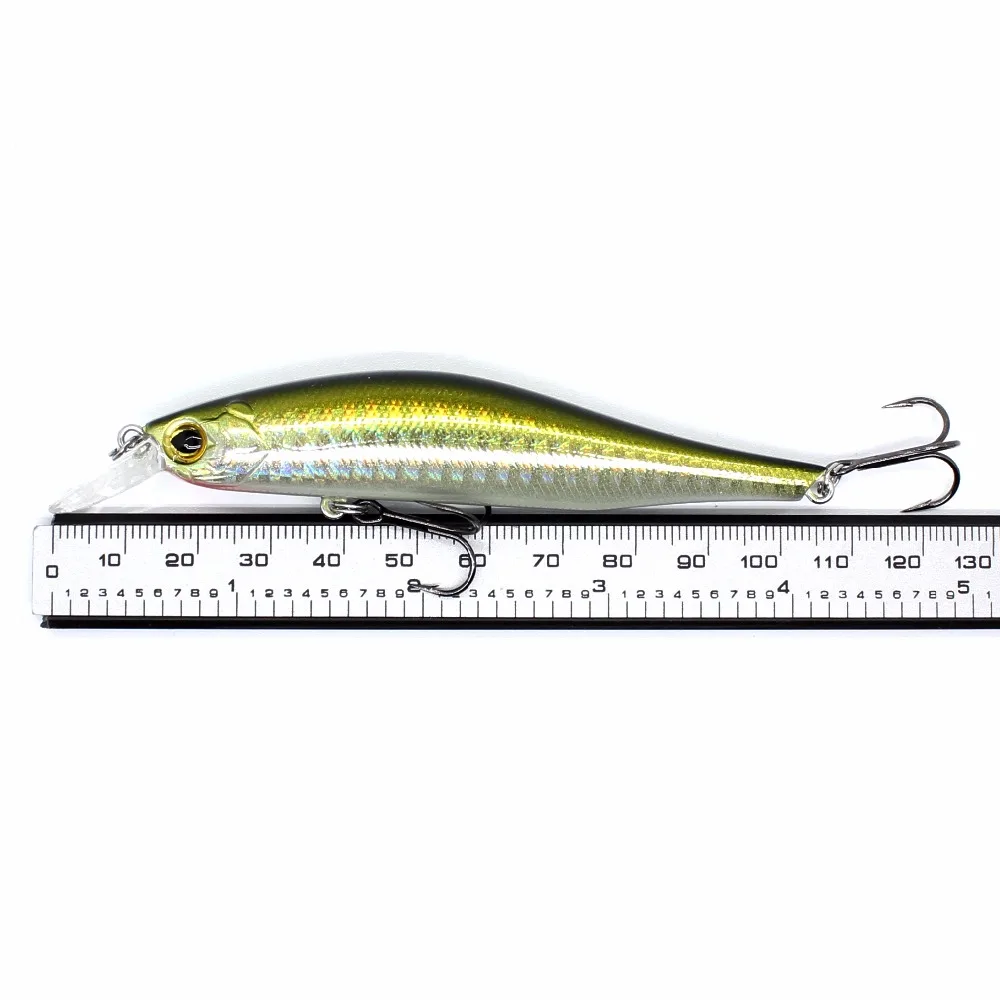 AOCLU-Cebo duro Wobbler que se hunde, manivela Minnow, profundidad de inmersión de 1,2 m, anzuelo largo VMC, calidad asesina de trucha, 95mm, 13g - imagen 3