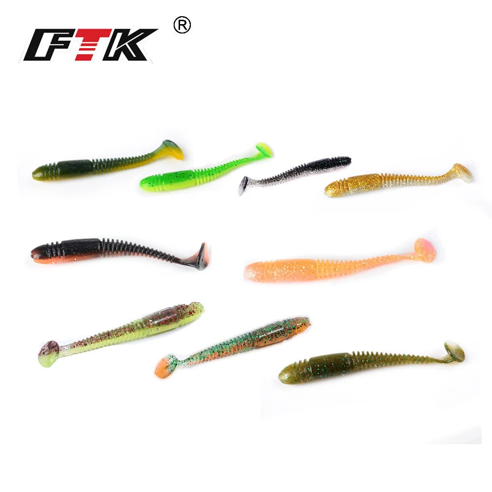 FTK Wobbler Swimbait Silicona Bass – Señuelo Gusano Pesca