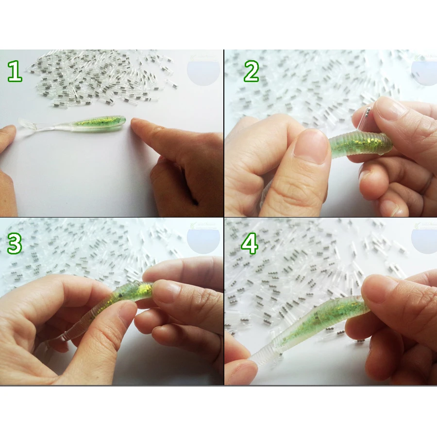 Señuelo de pesca de plástico, sonajeros de tubo de inserción, barra de sonido para atraer a la mosca, 4mm/4,5mm/5mm, 50 unidades por lote - imagen 5