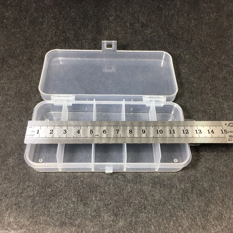 Caja de almacenamiento de cebos de Pesca con mosca, 5 compartimentos, gancho de cuchara, aparejos de cebo, caja de enchufe, aparejos de Pesca impermeables, Pesca de boxeo - imagen 4