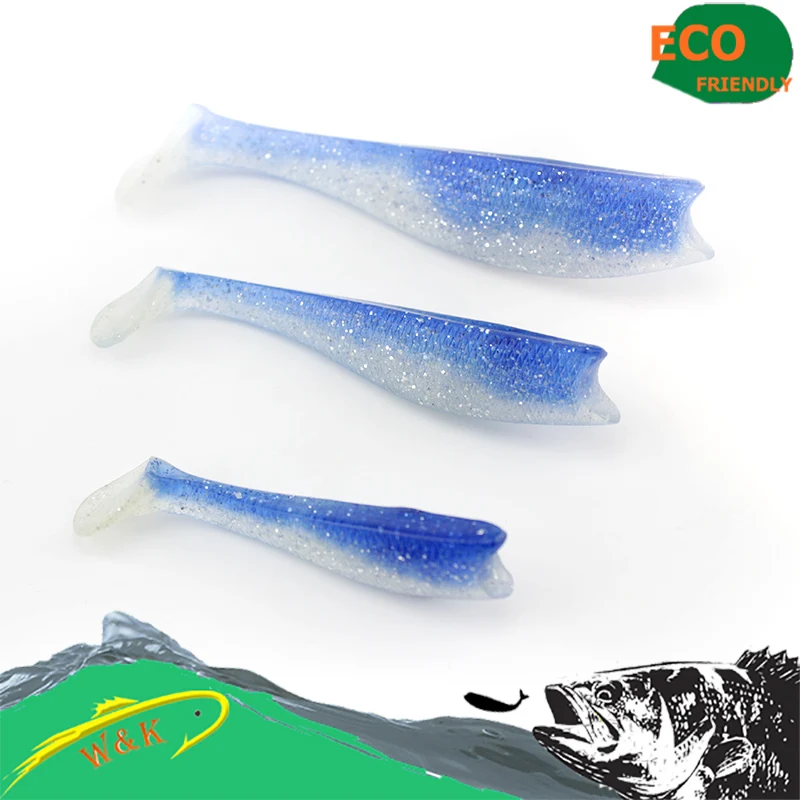 Señuelo de pesca de bacalao y zander, 14 cm, 3 unids/lote, señuelo suave de cola de paleta grande a las 13 colores diferentes, cebo suave Swimbaits - imagen 4