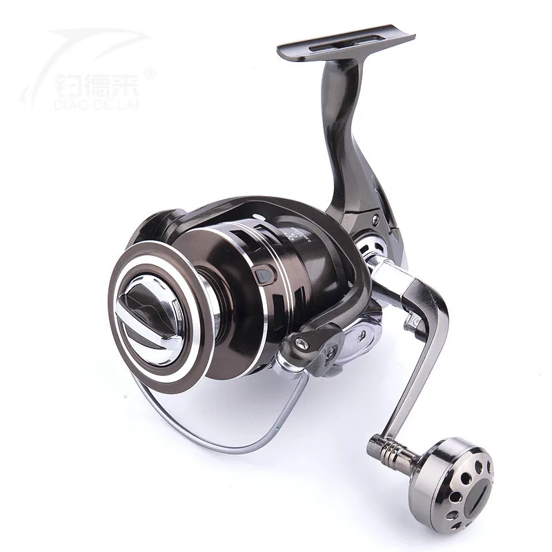 Rueda giratoria de precarga, cuerpo de metal completo, carrete de pesca de aleación de aluminio, poste de mar - imagen 3