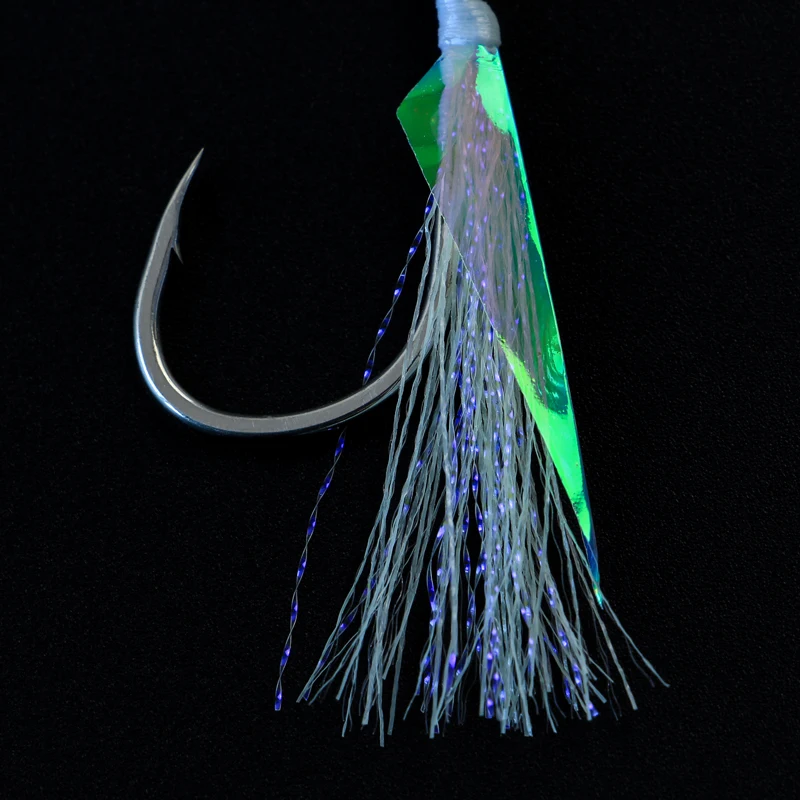 JK LAS-L-anzuelos de pesca de carbono, cebo de seda brillante, línea PE japonesa, aparejos de pesca - imagen 5