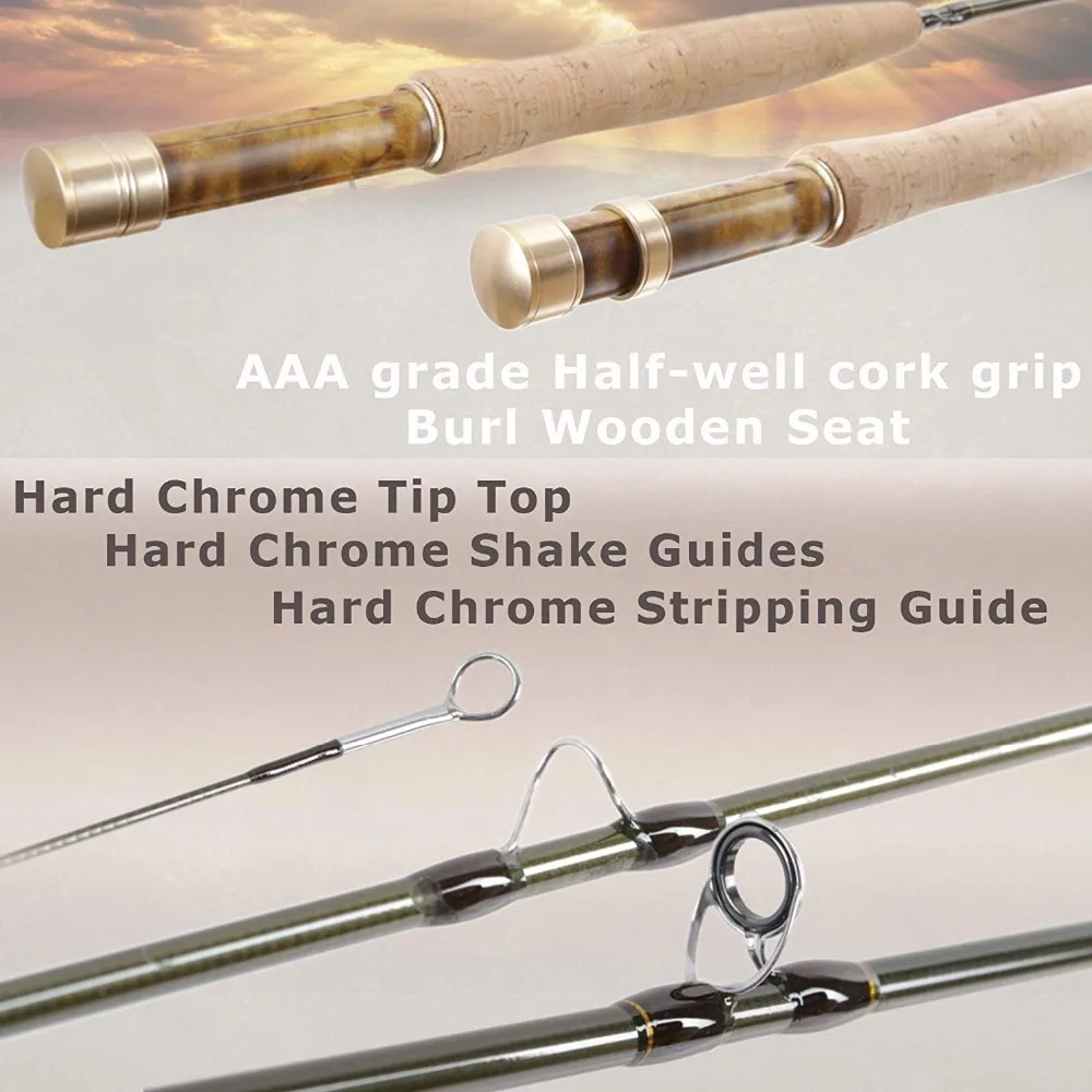 Maxcatch-Kit de carrete de caña de mosca con plumas en V, traje combinado de pesca con mosca ligero de 2/3WT para principiantes de trucha Small Stream Creek - imagen 3