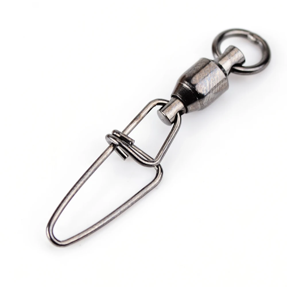 FISH KING-rodamiento de bolas giratorio para pesca, 10 Uds., con bloqueo cruzado, señuelo tipo anzuelo, Terminal de conector, tienda de aparejos de pesca - imagen 3