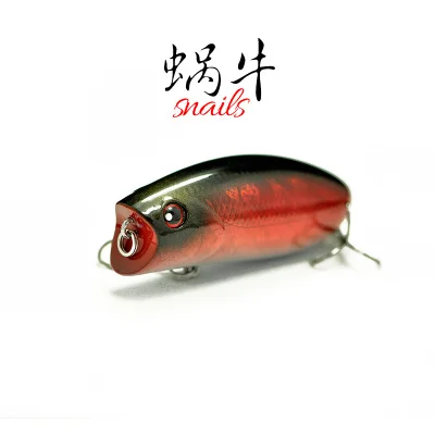 Señuelo de pesca flotante de calidad Popper Minnow lápiz 3 en 1 señuelo duro Artificial Poper cebo lubina mandarín propietario ST-41 gancho 5cm/10g - imagen 4