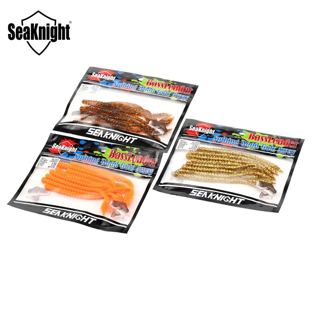 SeaKnight SL009 3,6g 130mm 8 Uds cebo Artificial lombriz señuelo de pesca suave gusano suave señuelo de lubina para pesca en río y lago - imagen 5