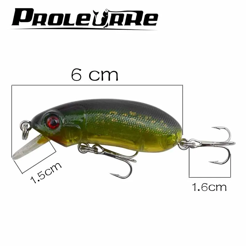 Señuelos de Pesca de tiro largo, cebo duro Artificial, 6cm, 10g, Swimbait, Wobblers, Crankbait, Warcraft, 1 unidad - imagen 2