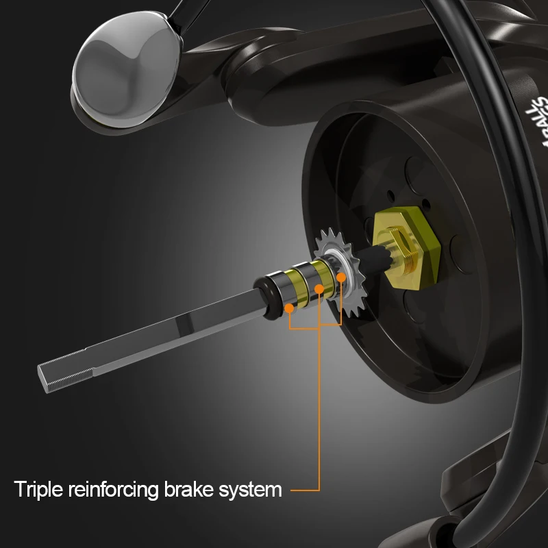 Carrete giratorio MEREDITH-DAFNE KEEN, arrastre de carbono, potencia máxima de arrastre, lubina, Lucio, carretes de pesca de carpa, 5,2:1, 2000, 3000, 4000, 12kg - imagen 5