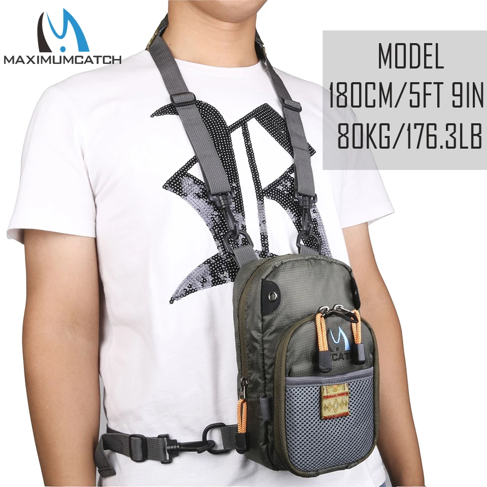 Maximumcatch-Bolsa de pesca con mosca, bolsa para el pecho, cinco accesorios de herramientas de pesca - imagen 5