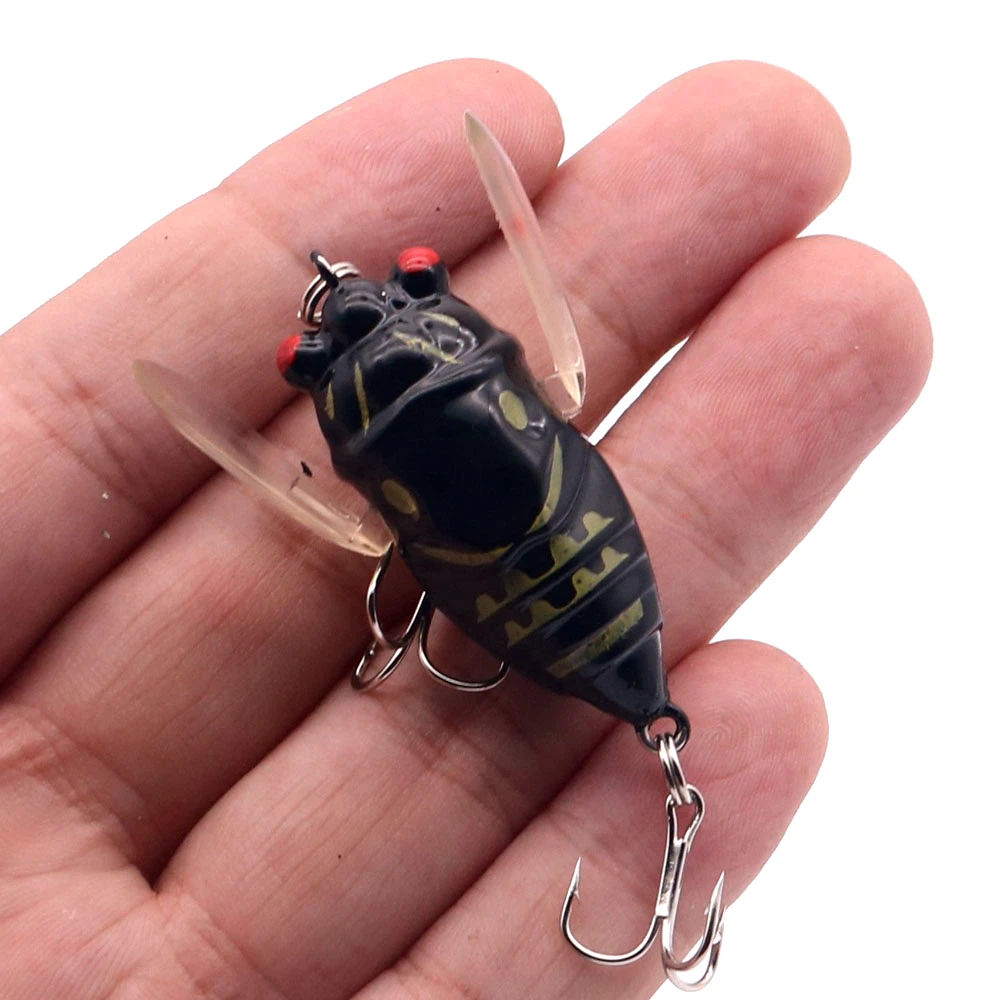 Señuelo duro biónico para Pesca, cebo duro de 5cm/6g, simulación de pececillos, Wobblers Crankbait, aparejos de Pesca de insectos, 1 unidad - imagen 2