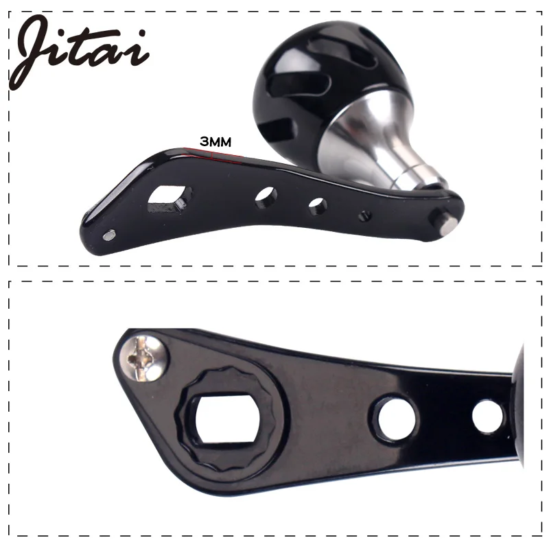JITAI-carrete de pesca de aleación de aluminio Rocker Serie 2000, perillas de Metal para Baitcasting, carrete de pesca, accesorio de aparejos con mango izquierdo y derecho - imagen 4