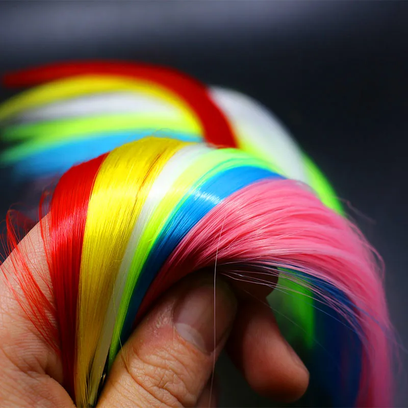 Royal Sissi-Serpentinas de agua salada, fibras de pececillo duraderas, materiales de atado de moscas, pelo sintético, fabricación de moscas de lucio y lubina, 12 colores - imagen 2