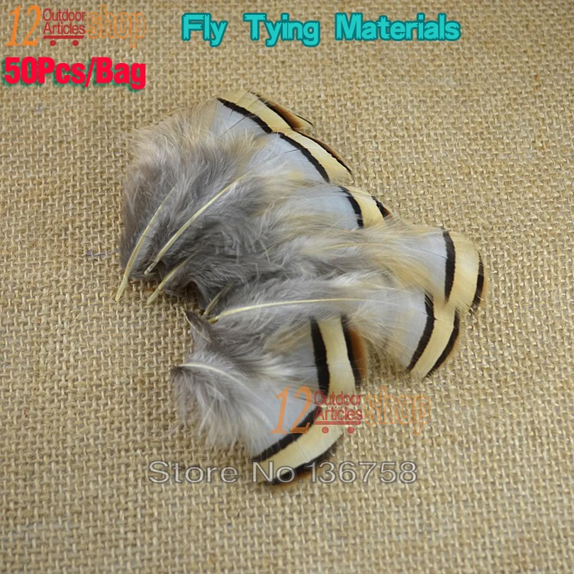 MNFT 50 Uds. Sillines de Color jengibre Natural plumas moscas Grizzly fabricación de alas pelos de plumas materiales para atar moscas de faisán - imagen 2