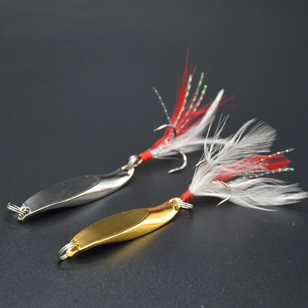 Señuelos de pesca Jigs cebo duro ángulo curvo Jigbait señuelos 10/14/21g plantilla de plumas anzuelos triples lote 2 piezas en oferta