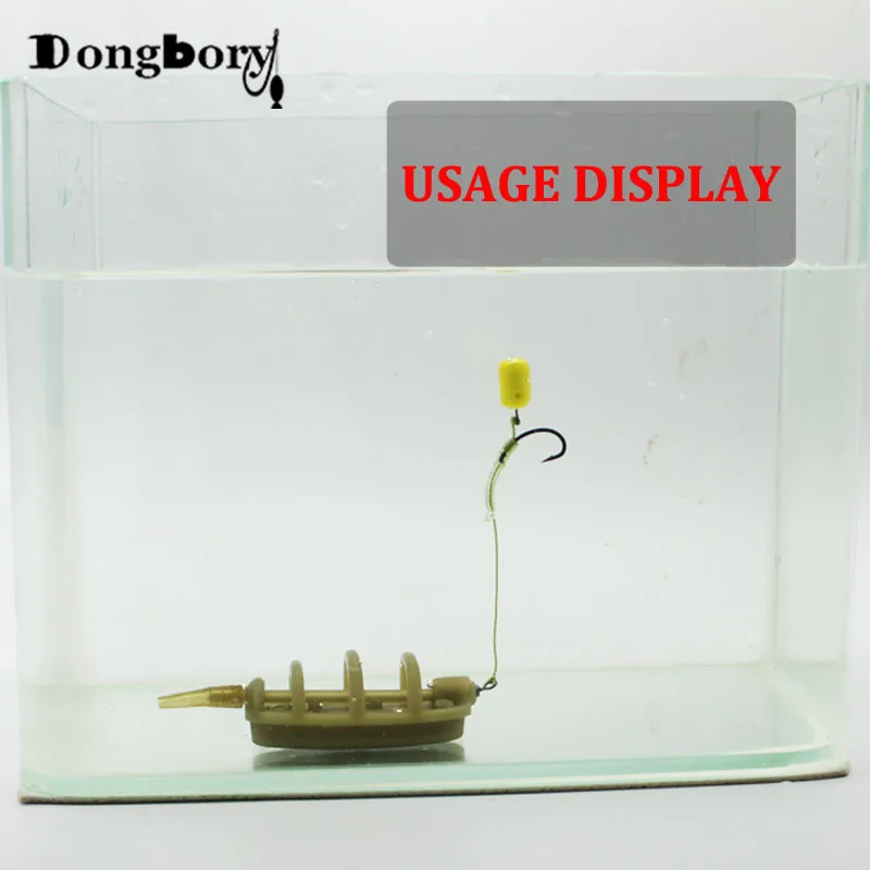 20 piezas Metal Phoxinus cebo Spike carpa anzuelo de pesca cebo picadura Boilies Pin Spike gusano maíz Ronnie aparejos de pelo carpa alimentador de pesca - imagen 5