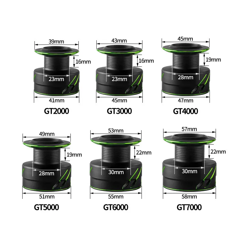 LINNHUE-carrete de pesca GT2000-7000, cuerpo de bobina de Metal, arrastre máximo de 10kg, giratorio para lubina, pesca de carpa en agua salada - imagen 3