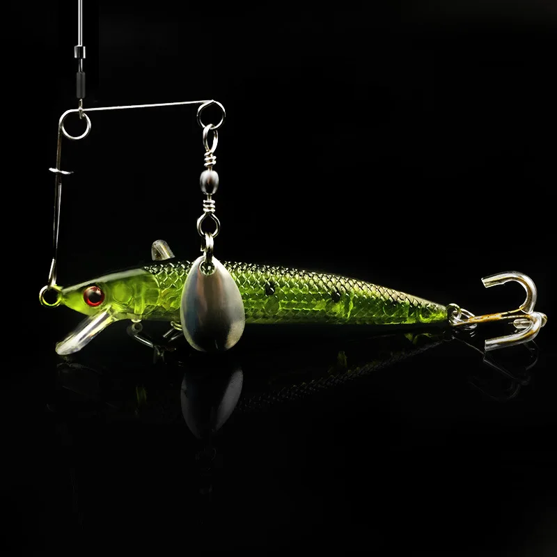 Cuchara de equilibrio de pesca, cebo isca artificial para pesca de carpa, 0,8g, 0,6mm, Wobble Fish Spinner, accesorios de aparejos de pesca, 2 uds. - imagen 5