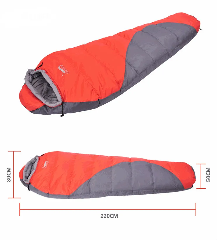 Saco de dormir para adultos, saco de dormir de algodón súper ligero, doble, grueso, para acampar al aire libre - imagen 5