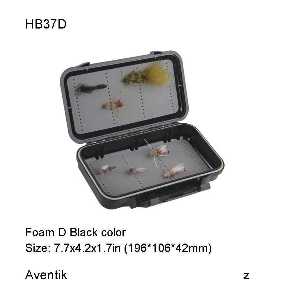 Aventik-caja de almacenamiento impermeable para moscas, anzuelo de cebo, herramientas de pesca, caja de moscas de plástico, tres juegos - imagen 3